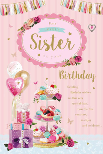 Picture of LOVELY SISTER BIRTHDAY CARD
